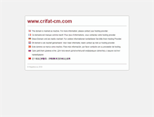 Tablet Screenshot of crifat-cm.com